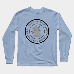 Rabbit Chinese Zodiac Year 2023 Gentle Elegant Self-Disciplined Personality Lucky Number 3 4 9 Long Sleeve T-Shirt